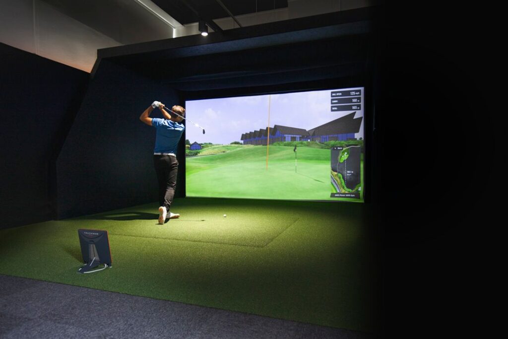 Golf i Valby spillet på simulator